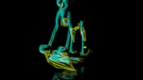 Rendering 3D animation, VISUAL EFFECTS Decorative Horse Model on a black Stock Footage 273840249