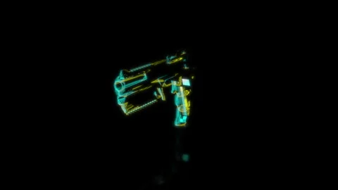 Rendering 3D animation, VISUAL EFFECTS Vase Model on a black background Video stock 274759907