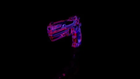 Rendering 3D animation, VISUAL EFFECTS Vase Model on a black background Stock Footage 275601459