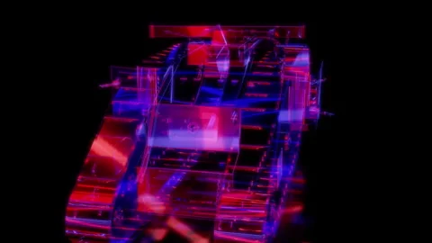 Rendering 3D animation, VISUAL EFFECTS Tank Model on a black background Stock Footage 276354834