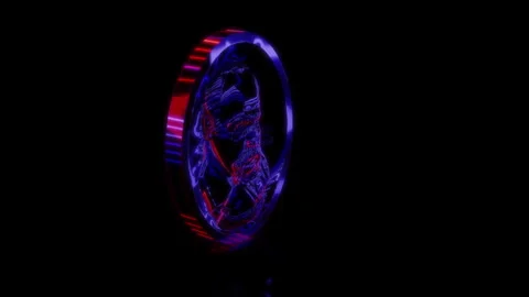 Rendering 3D animation, VISUAL EFFECTS Relief of the writer Model on a black Stock Footage 277511065