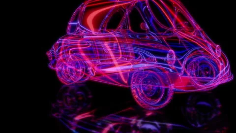 Rendering 3D animation, VISUAL EFFECTS Heinkel Kabine Model on a black Stock Footage 278108828