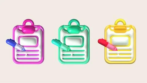 Rendering 3d illustration.Board Book and pencil for design 스톡 일러스트