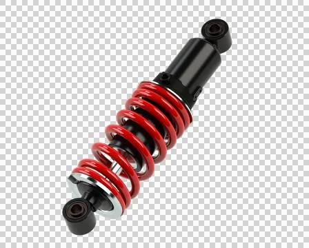 Rendering of 3d models ,Shock Absorber The functionality with in products Stock Illustration