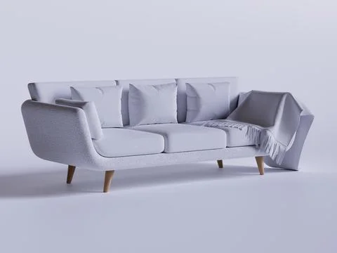 Rendering 3D for sofa texture Stock-Illustration