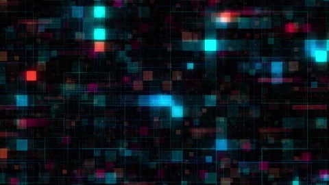 Rendering Abstract digital technology pattern loop motion. Stock Footage 172229597