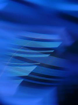 Rendering of blue high-tech light trails Stock Illustration