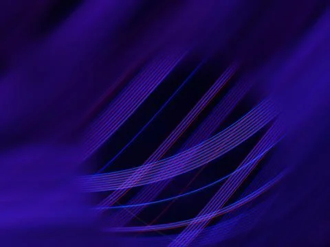 Rendering of blue high-tech light trails Stock Illustration