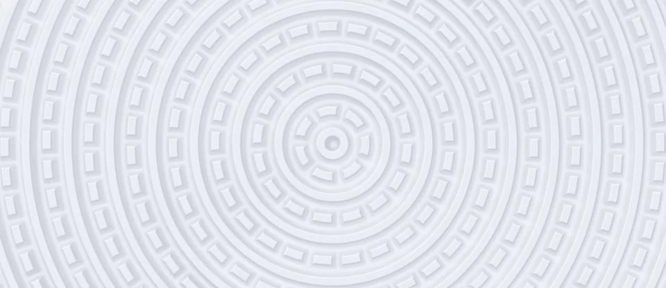 Rendering circular 3d pattern for web design. Stock Illustration