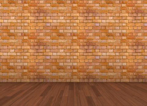 Rendering of an empty room Stock Illustration