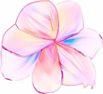Rendering of imaginary flower Illustrazione stock