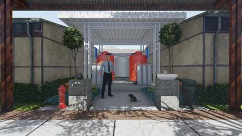 RENDERING LUMION Illustrazione stock