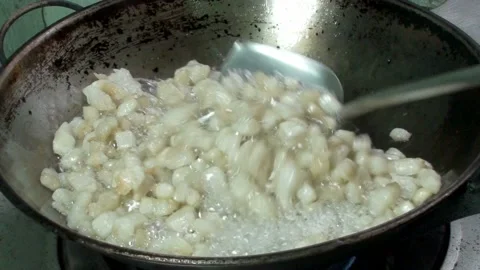 Rendering make lard in pan Stock Footage 220590735
