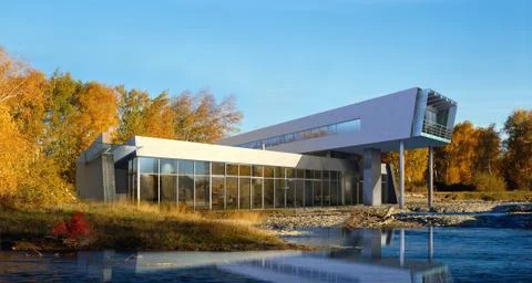 Rendering of office building Stock Illustration