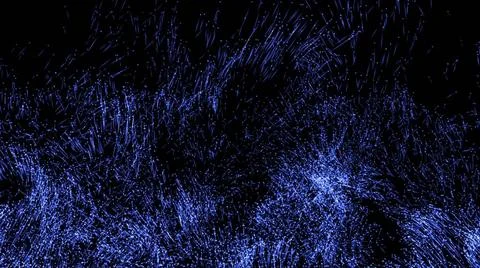 Rendering of particle trails. Particles move to the side 3d rendering of p... Stock Photos