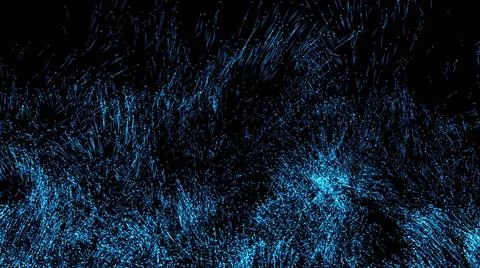 Rendering of particle trails. Particles move to the side 3d rendering of p... Stock Photos