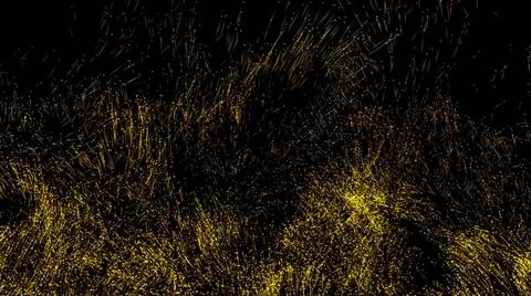 Rendering of particle trails. Particles move to the side 3d rendering of p... 스톡 사진