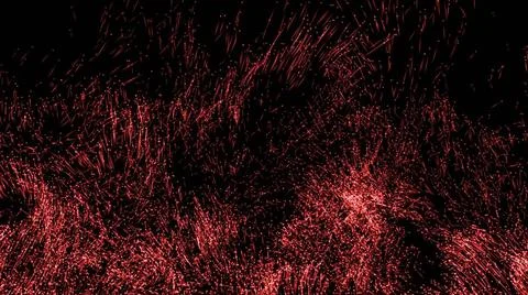 Rendering of particle trails. Particles move to the side 3d rendering of p... Stock Photos