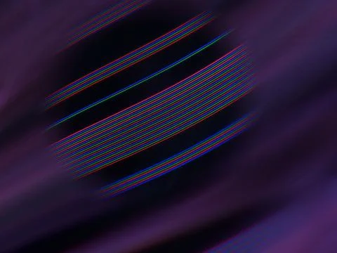 Rendering of purple high-tech light trails Stock Illustration