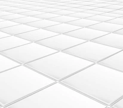 Rendering reflective surface or floor made of square tiles Illustrazione stock