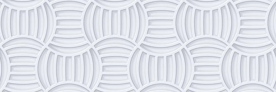 Rendering seamless geometric 3d pattern. Stock Illustration