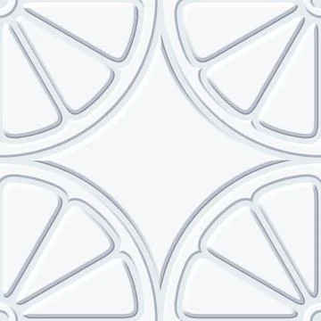 Rendering seamless geometric 3d pattern. White abstract background. 3D tiles. Stock Illustration