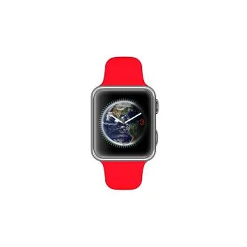 Rendering of a smartwatch isolated on white background -Elements of this imag Stock Illustration