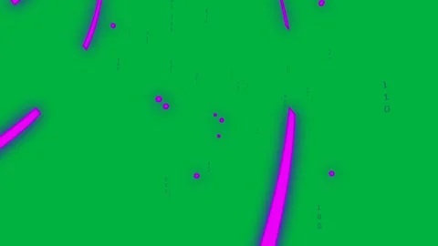 RENDERING tag showing blob swelling splitting droplets, binary streaming showing Stock Footage 329548381