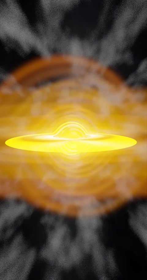 Rendering three-dimensional animation black hole cosmic gate effect surrounded b Stock Footage 259654290