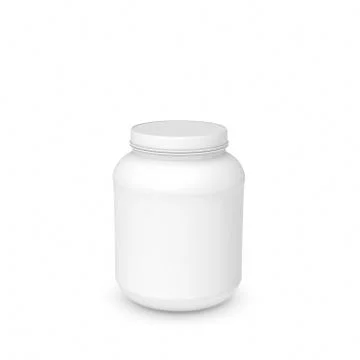 Rendering of white blank round can Stock-Illustration