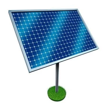 Renewable energy and solar panels 库存插图