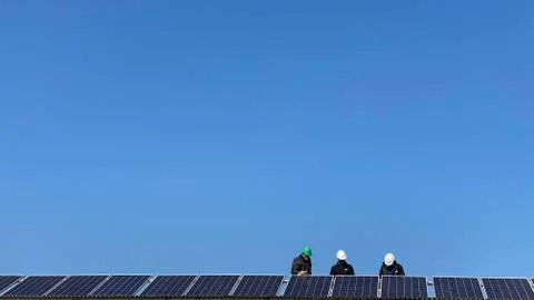 Renewable Energy is the future. Stock Photos