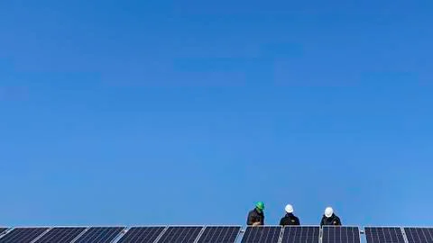 Renewable Energy is the future. Stock Photos