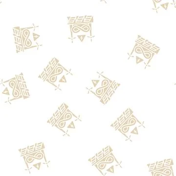 Renewable energy glyph seamless pattern 스톡 일러스트