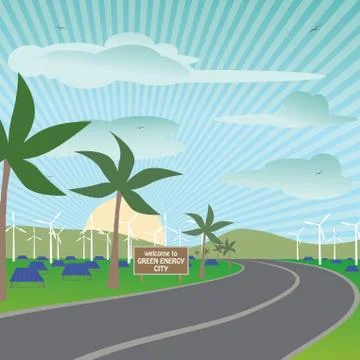 Renewable energy Stock Illustration