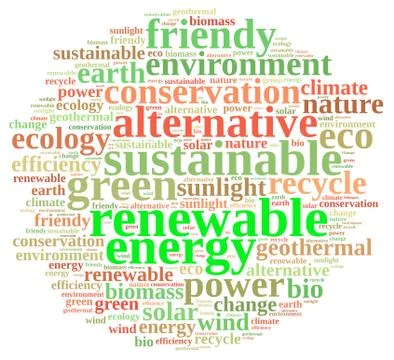 Renewable energy. Stock Illustration