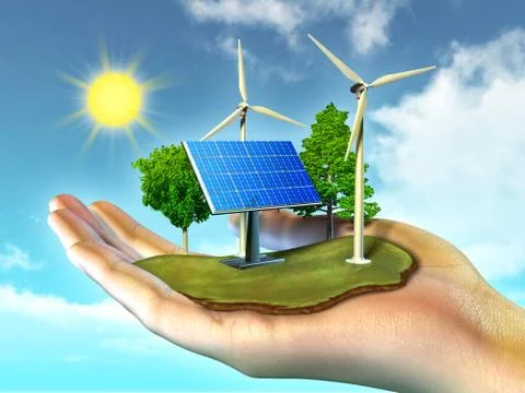 Renewable energy Stock Illustration