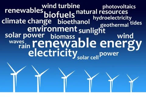 Renewable energy Stock Illustration