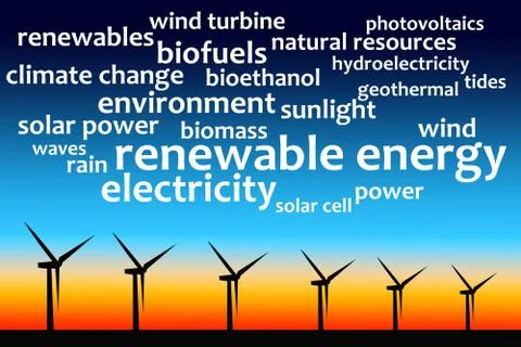 Renewable energy Stock Illustration