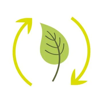 Renewable energy leaf Stock Illustration