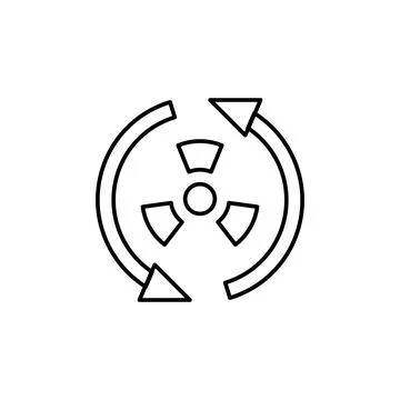 Renewable energy, nuclear icon. Simple line, outline vector electro power icons Stock Illustration