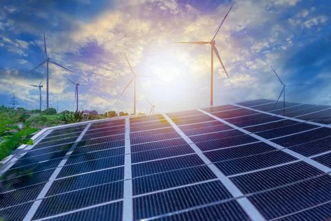 Renewable energy resources Stock Photos