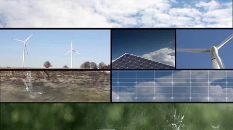 Renewable energy sequences Video stock 7910215