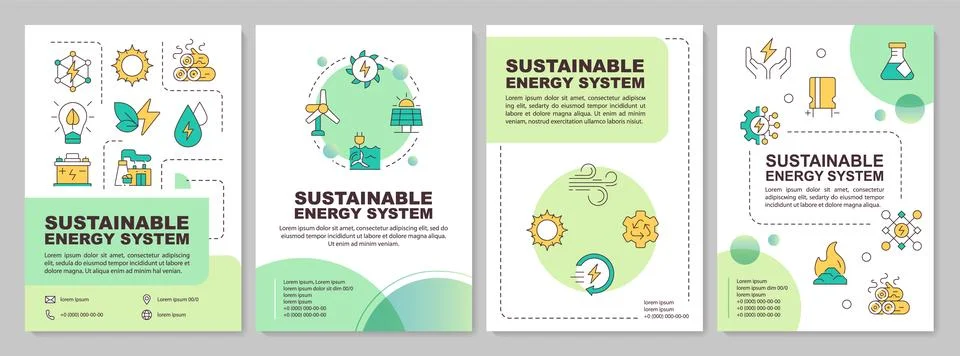 Renewable energy system Stock Illustration