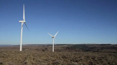 Renewable energy wind farm in fall  Stock-Footage 32246164