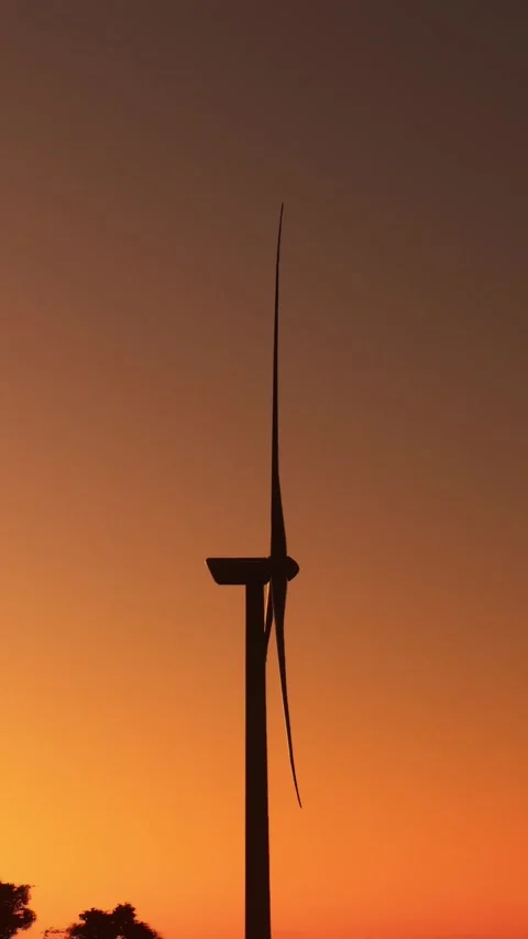 Renewable energy wind farm wind turbines in Santa Ana. Costa Rica Video stock 283420407