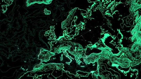 Renewable Generation Feeds Into A Continental Power Network Stock Footage 344513596