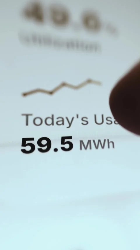 Renewable Power Balance Analytics with Interactive Control Stock Footage 340560739