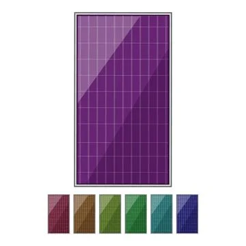 Renewable solar panels cartoon vector graphic Stock Illustration