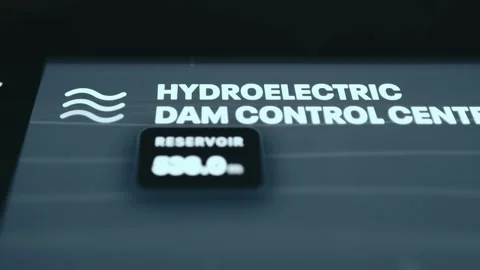 Renewable Source Status Energy And Infrastructure Dashboard Stock Footage 339605849